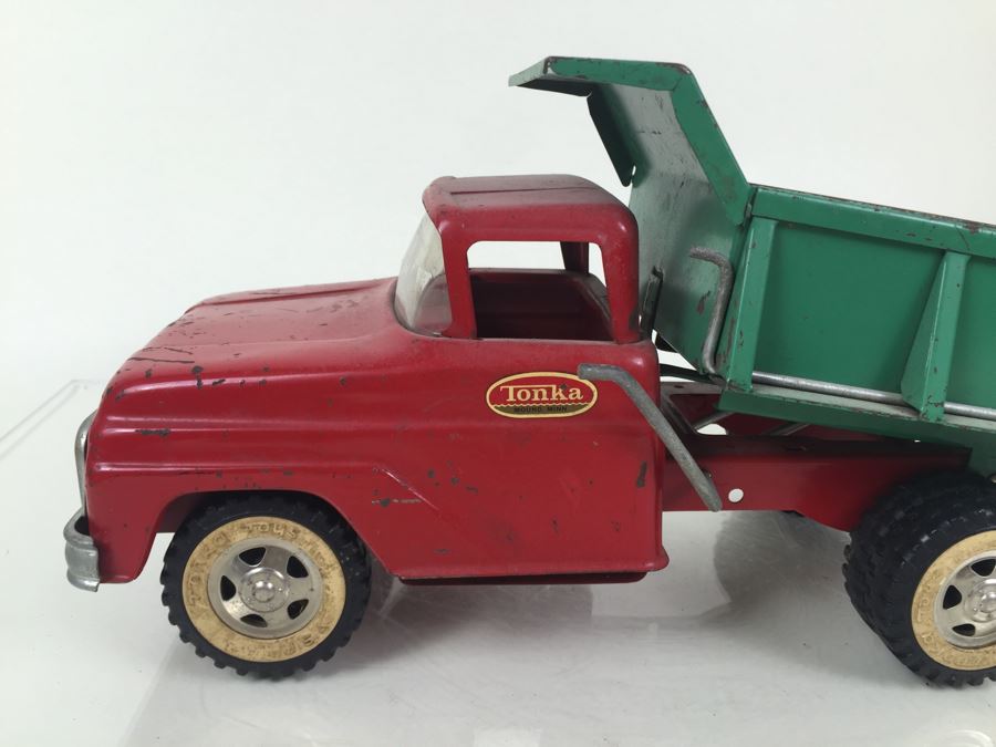 Vintage Tonka Toys Red And Green Dump Truck [Photo 6]