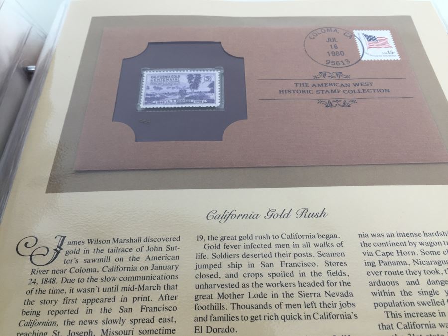 Mint Stamp Collection In Binder 'The Great Americans Historic Stamp Collection' Franklin Philatelic Society Limited Edition [Photo 17]
