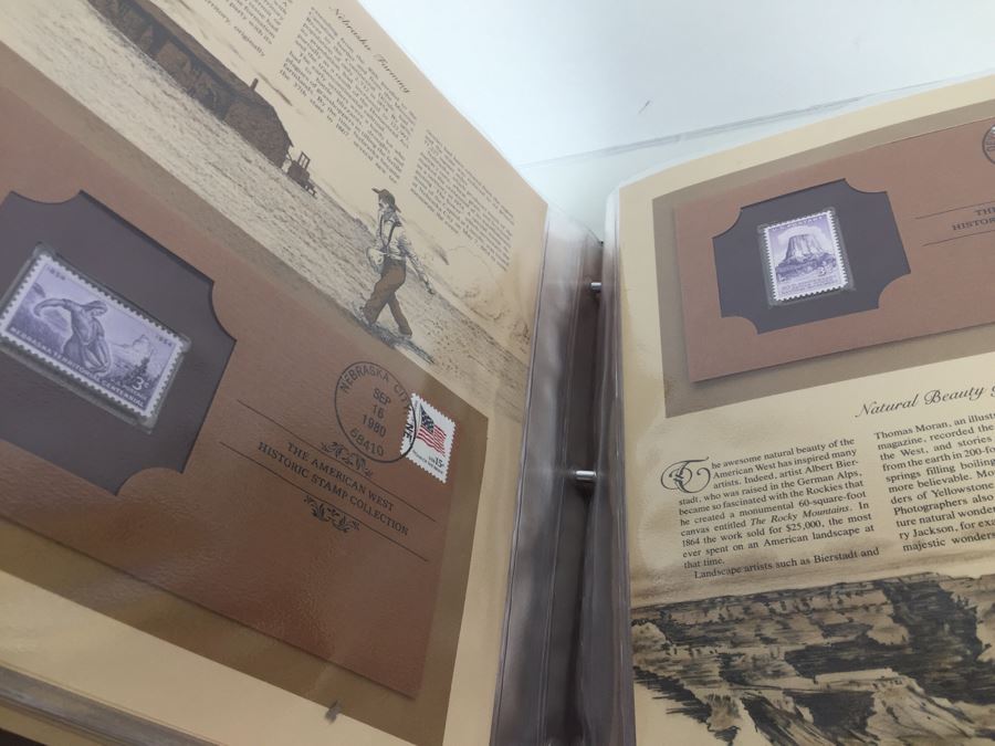 Mint Stamp Collection In Binder 'The Great Americans Historic Stamp Collection' Franklin Philatelic Society Limited Edition [Photo 12]