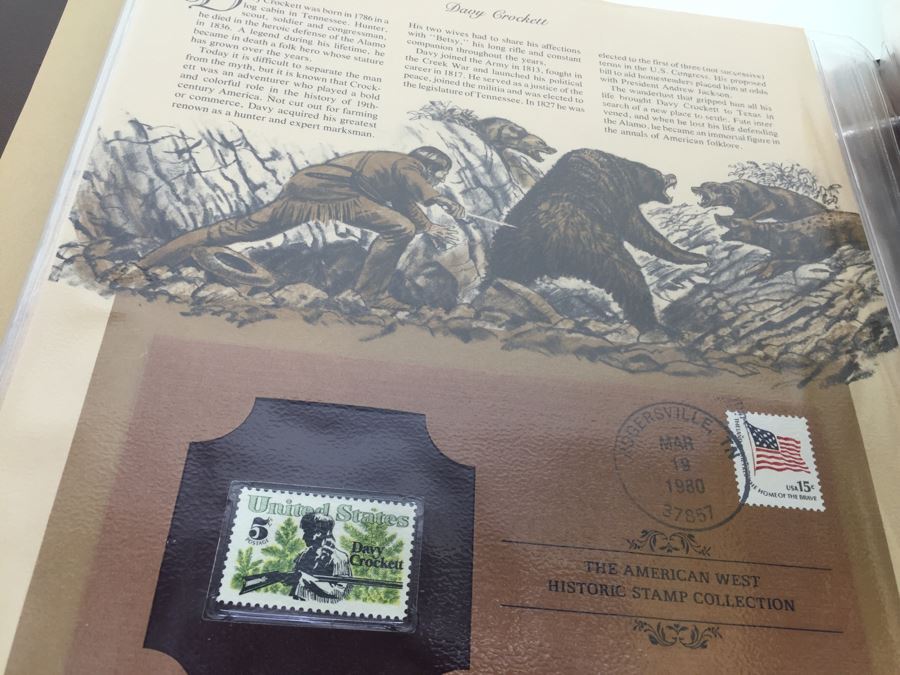 Mint Stamp Collection In Binder 'The Great Americans Historic Stamp Collection' Franklin Philatelic Society Limited Edition [Photo 11]