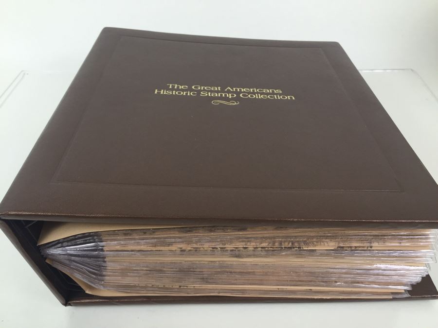 Mint Stamp Collection In Binder 'The Great Americans Historic Stamp Collection' Franklin Philatelic Society Limited Edition [Photo 4]