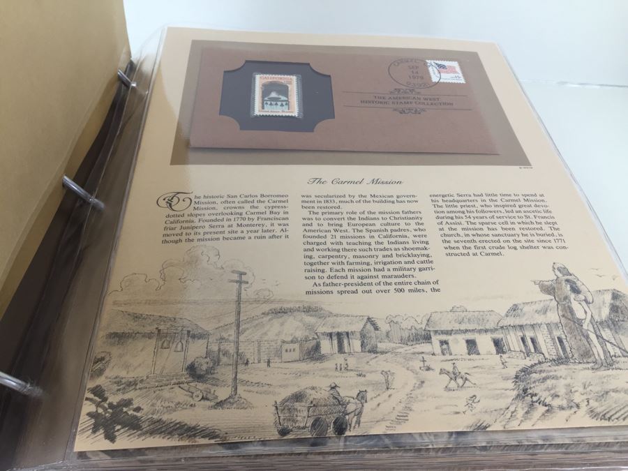 Mint Stamp Collection In Binder 'The Great Americans Historic Stamp Collection' Franklin Philatelic Society Limited Edition [Photo 2]