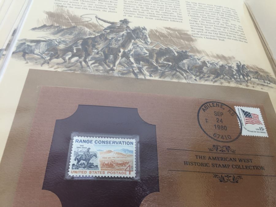 Mint Stamp Collection In Binder 'the Great Americans Historic Stamp 