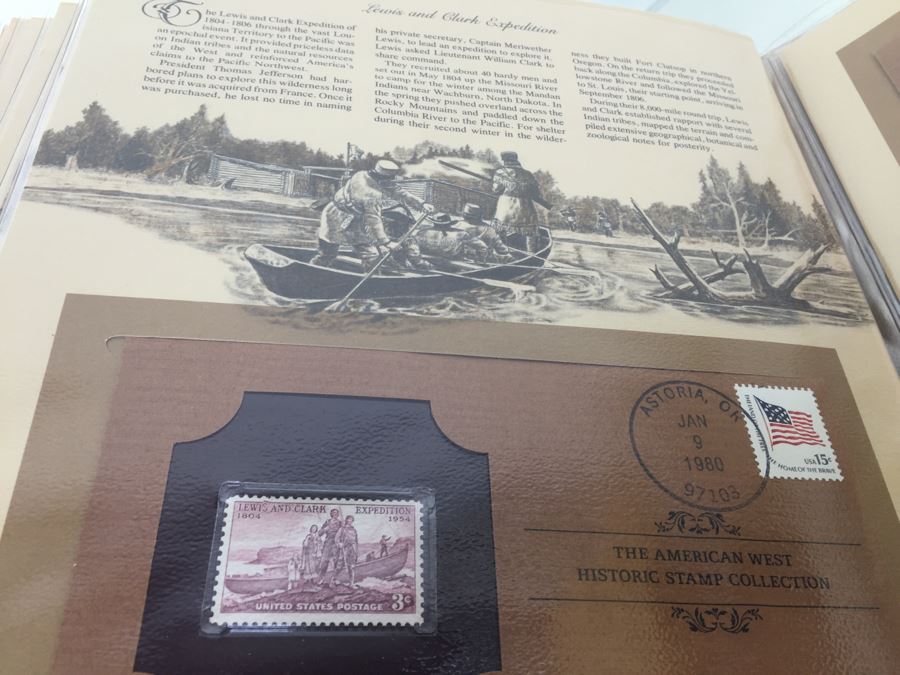 Mint Stamp Collection In Binder 'The Great Americans Historic Stamp Collection' Franklin Philatelic Society Limited Edition [Photo 19]