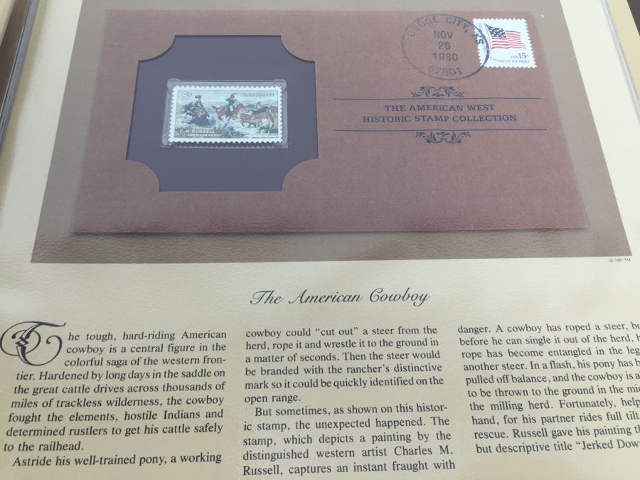 Mint Stamp Collection In Binder 'The Great Americans Historic Stamp Collection' Franklin Philatelic Society Limited Edition [Photo 20]