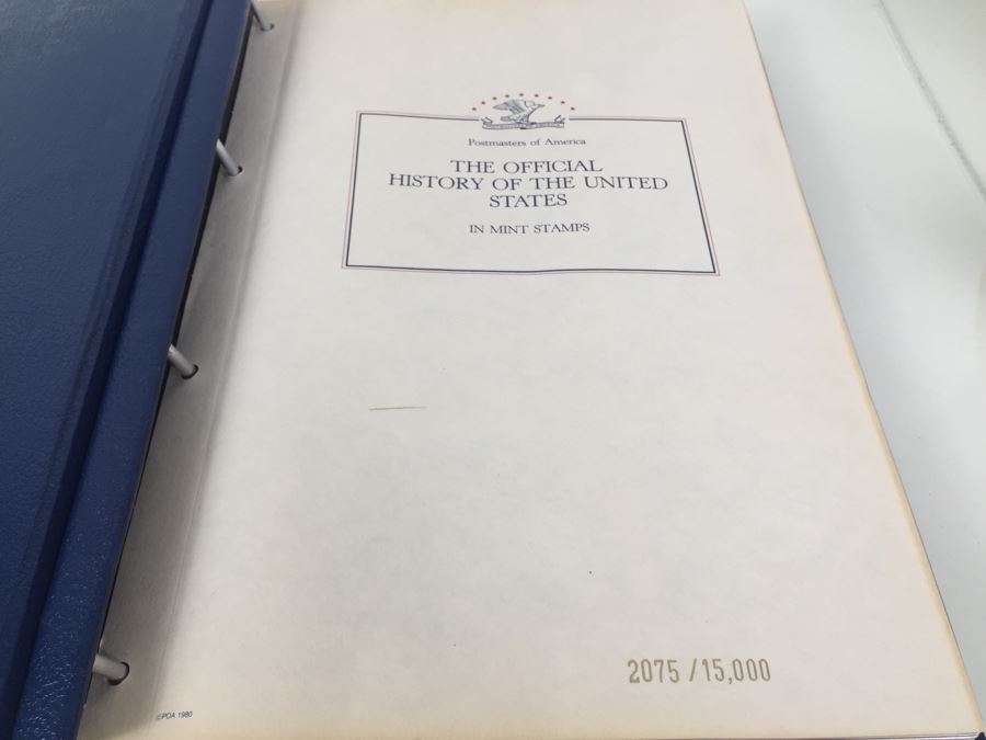 Postmasters Of America 'The Official History Of The United States In Mint Stamps' Collection In Presentation Binder Limited Edition 2075/15000 [Photo 6]