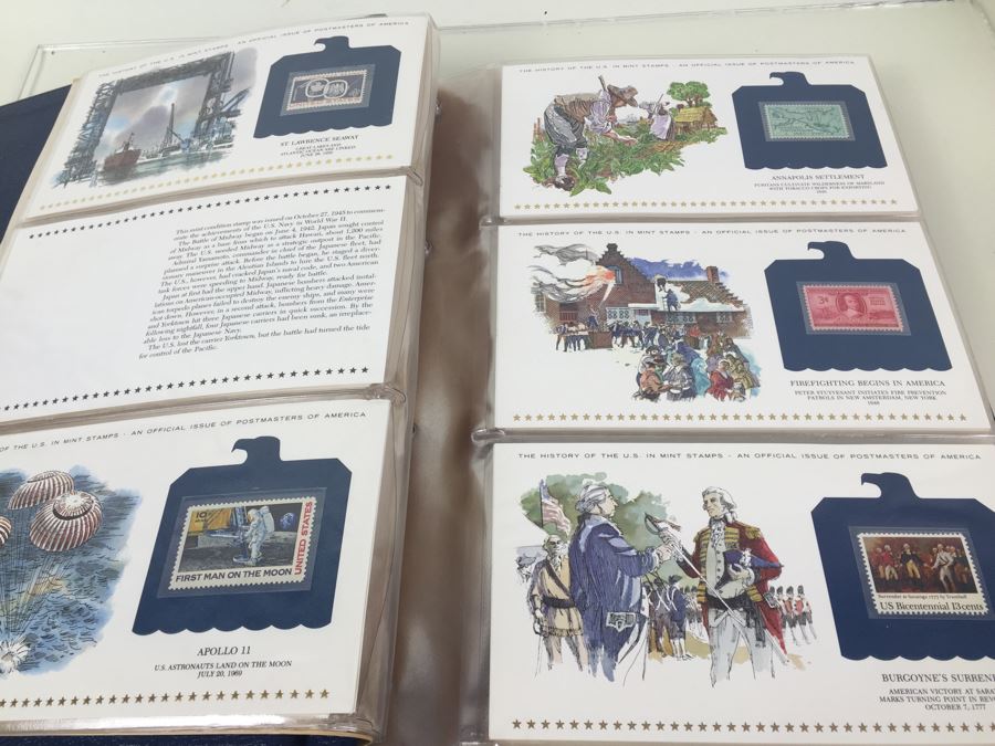 Postmasters Of America 'The Official History Of The United States In Mint Stamps' Collection In Presentation Binder Limited Edition 2075/15000 [Photo 14]