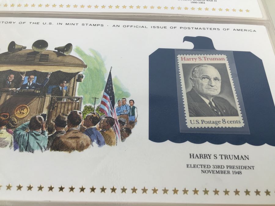 Postmasters Of America 'The Official History Of The United States In Mint Stamps' Collection In Presentation Binder Limited Edition 2075/15000 [Photo 9]