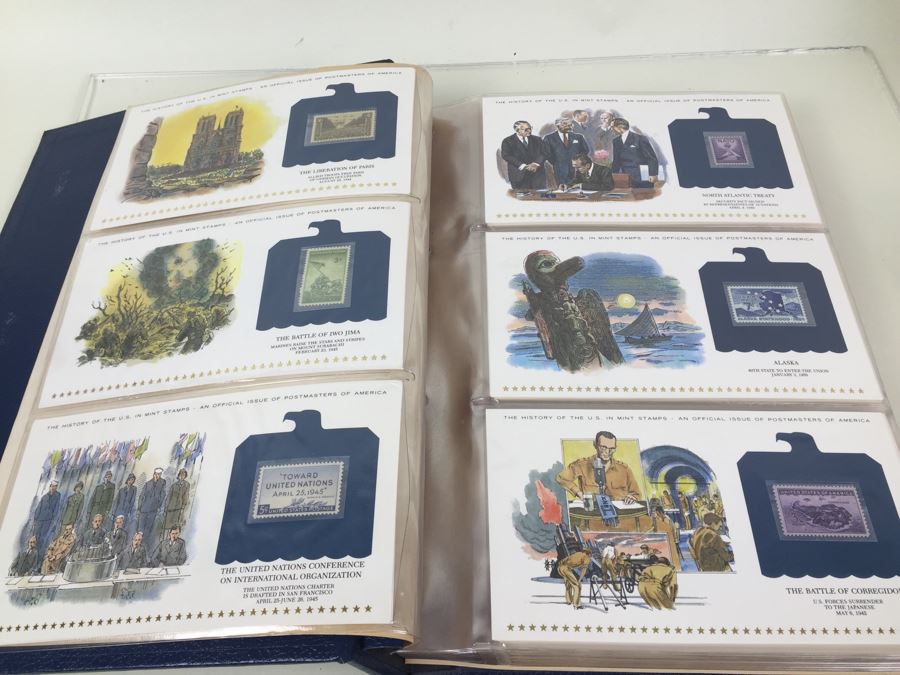 Postmasters Of America 'The Official History Of The United States In Mint Stamps' Collection In Presentation Binder Limited Edition 2075/15000 [Photo 3]