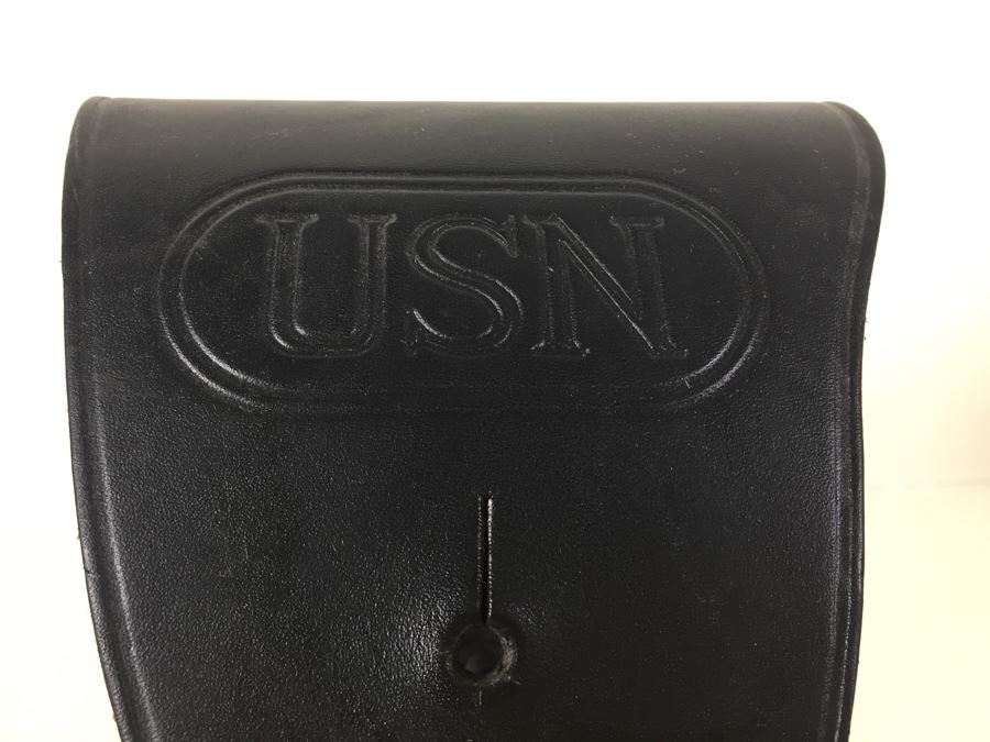 USN Navy Leather Holster For Pistol Cathey Enterprises Inc Mint Condition [Photo 2]