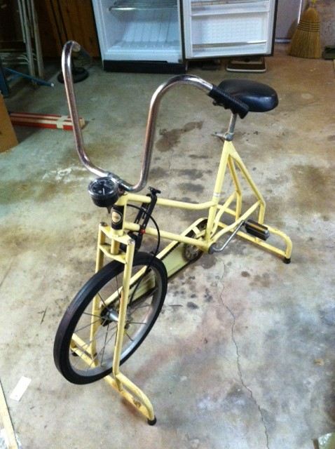 Yellow Sears Excercise Bike