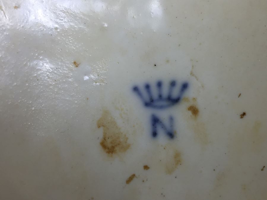 Stunning Capo Di Monte Porcelain Renaissance-Style Helmet With Lucite Display Stand Relief Molding With Scenes Of Griffins Estimate $1,200 [Photo 26]