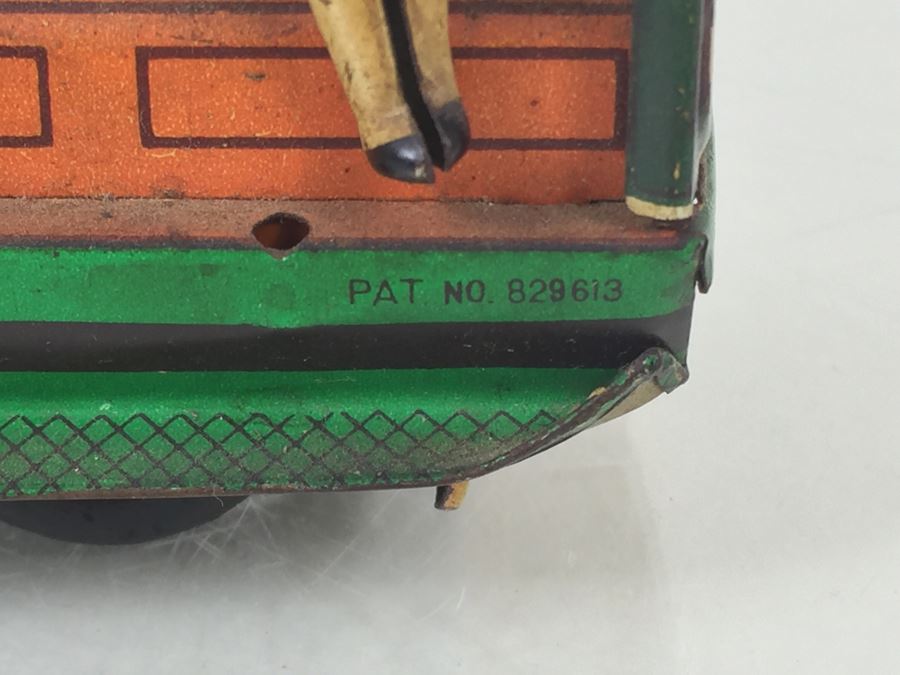 Vintage San Francisco Powell & Mason St Working Tin Friction Trolley Car Japan [Photo 16]