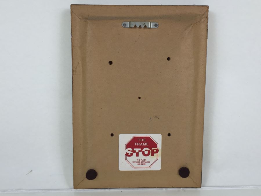 Original Oil Painting Of Man Walking In Front Of Storefront Signed Fournier 1984 [Photo 9]