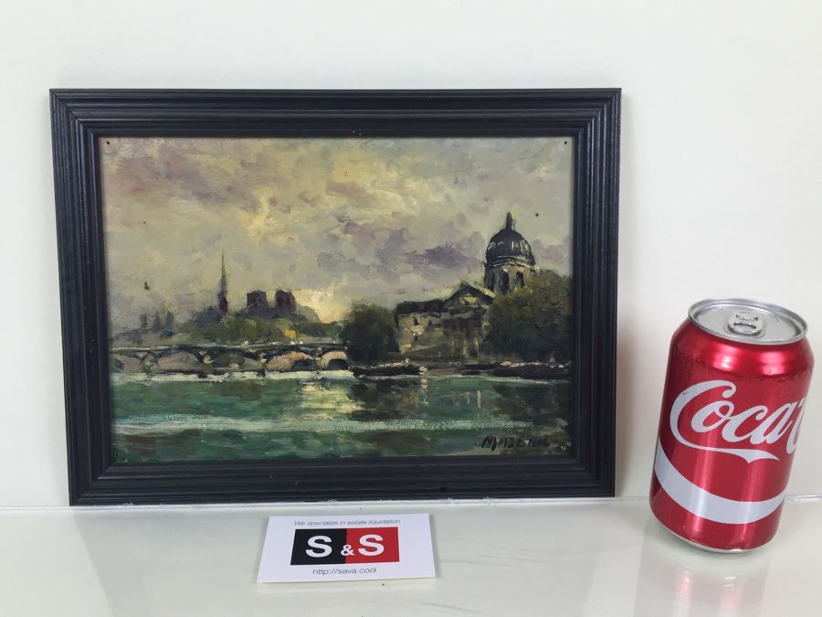Original Oil Painting Of Landscape Signed Lower Right By Mazeilie [Photo 1]
