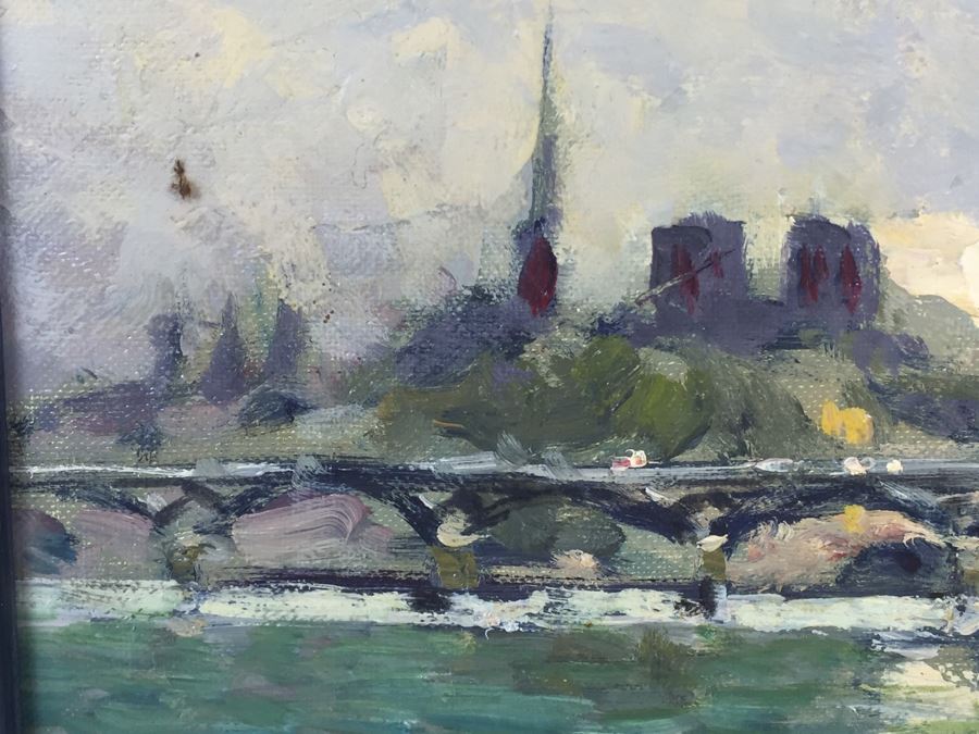 Original Oil Painting Of Landscape Signed Lower Right By Mazeilie [Photo 7]