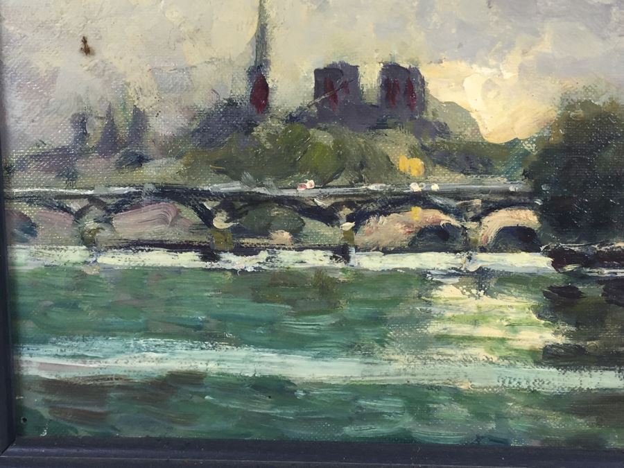 Original Oil Painting Of Landscape Signed Lower Right By Mazeilie [Photo 6]