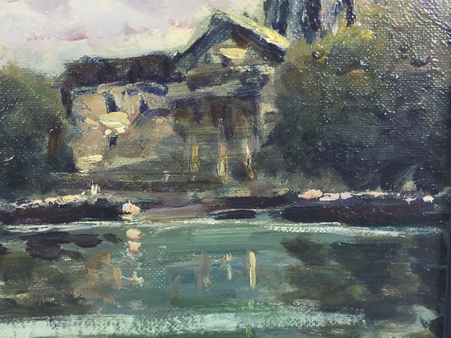 Original Oil Painting Of Landscape Signed Lower Right By Mazeilie [Photo 10]