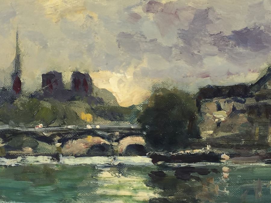 Original Oil Painting Of Landscape Signed Lower Right By Mazeilie [Photo 11]