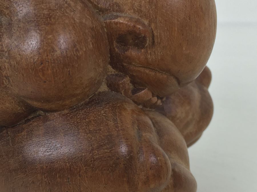 Carved Wood Figure Of Man Hiding His Head [Photo 9]