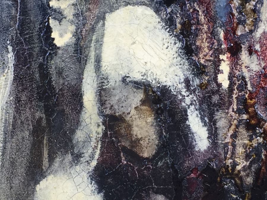 Original Abstract Oil Painting Titled 'Eternal Journey' Signed Lower Right By June Woolsey Paid $7,500 In 1978 [Photo 2]