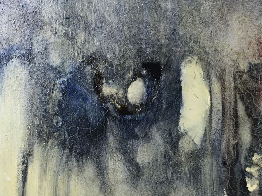 Original Abstract Oil Painting Titled 'Eternal Journey' Signed Lower Right By June Woolsey Paid $7,500 In 1978 [Photo 8]