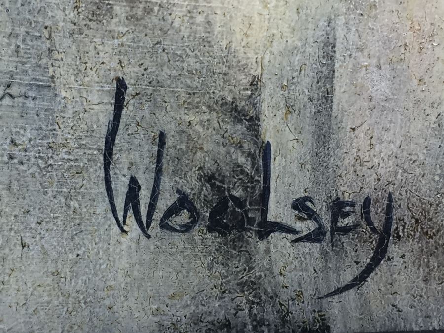 Original Abstract Oil Painting Titled 'Eternal Journey' Signed Lower Right By June Woolsey Paid $7,500 In 1978 [Photo 12]