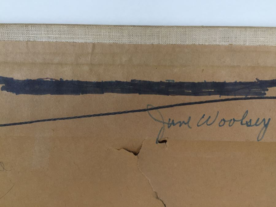 Original Abstract Oil Painting Titled 'Eternal Journey' Signed Lower Right By June Woolsey Paid $7,500 In 1978 [Photo 18]