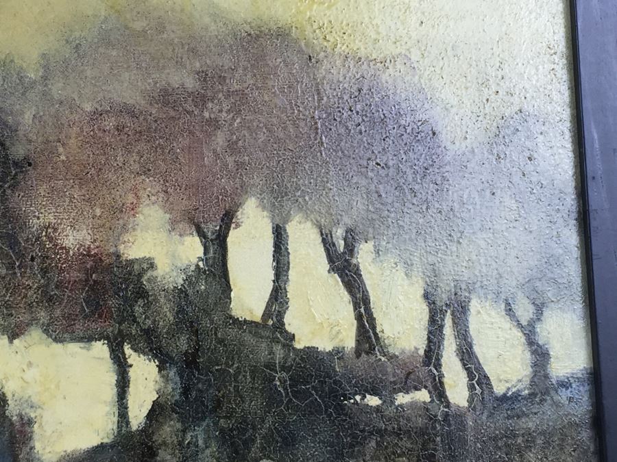 Original Abstract Oil Painting Titled 'Eternal Journey' Signed Lower Right By June Woolsey Paid $7,500 In 1978 [Photo 10]