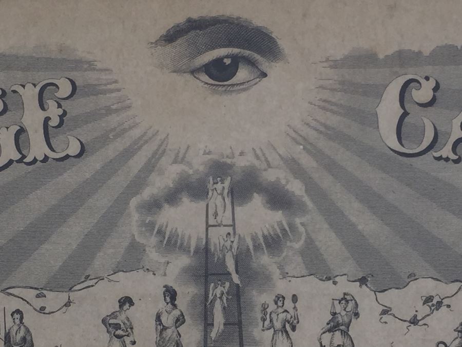 Grand Lodge of California Free Masons Framed Masonic Certificate San Francisco 1949 [Photo 3]