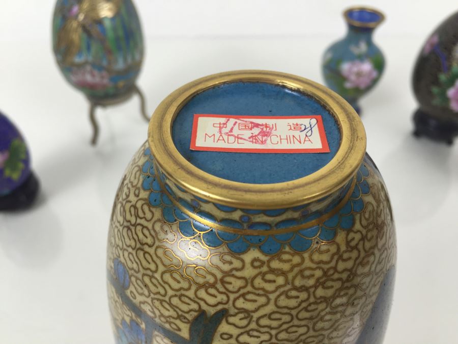 Cloisonne Vase, Egg And Dish Collection [Photo 8]