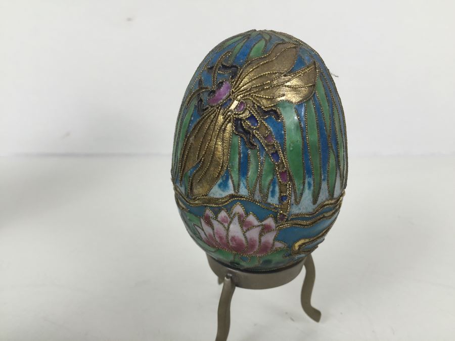 Cloisonne Vase, Egg And Dish Collection [Photo 21]