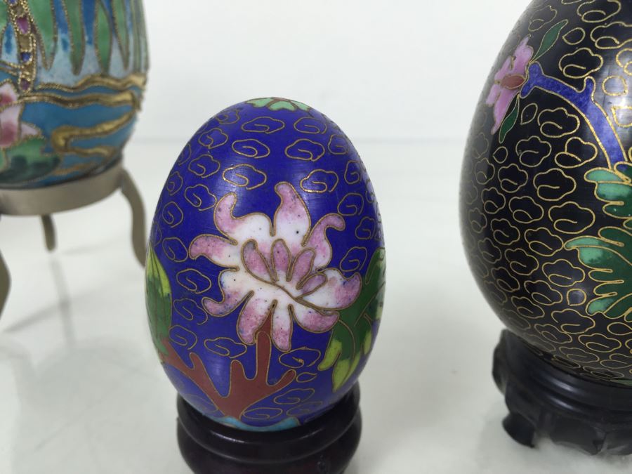 Cloisonne Vase, Egg And Dish Collection [Photo 18]