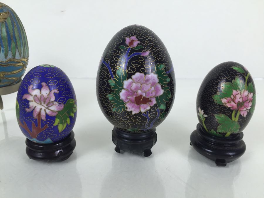 Cloisonne Vase, Egg And Dish Collection [Photo 3]