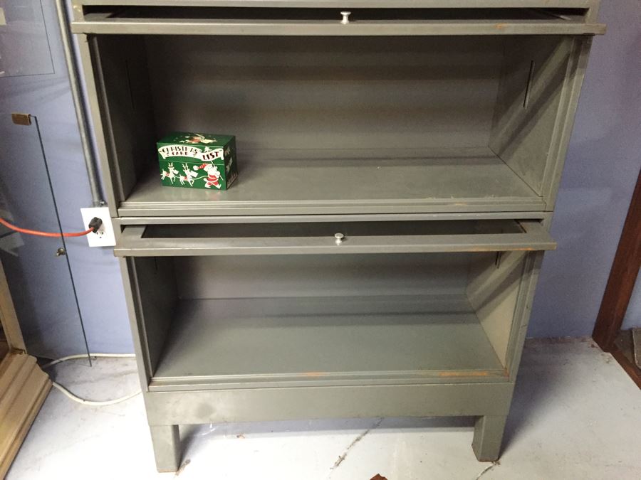 Industrial Metal Stacking Lawyers Bookcase [Photo 9]