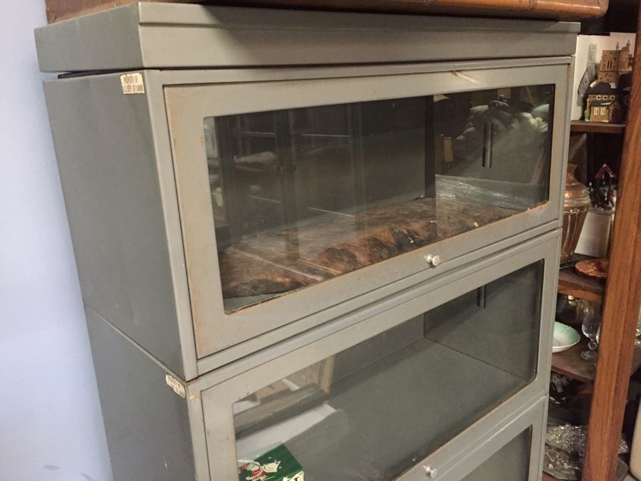 Industrial Metal Stacking Lawyers Bookcase [Photo 7]