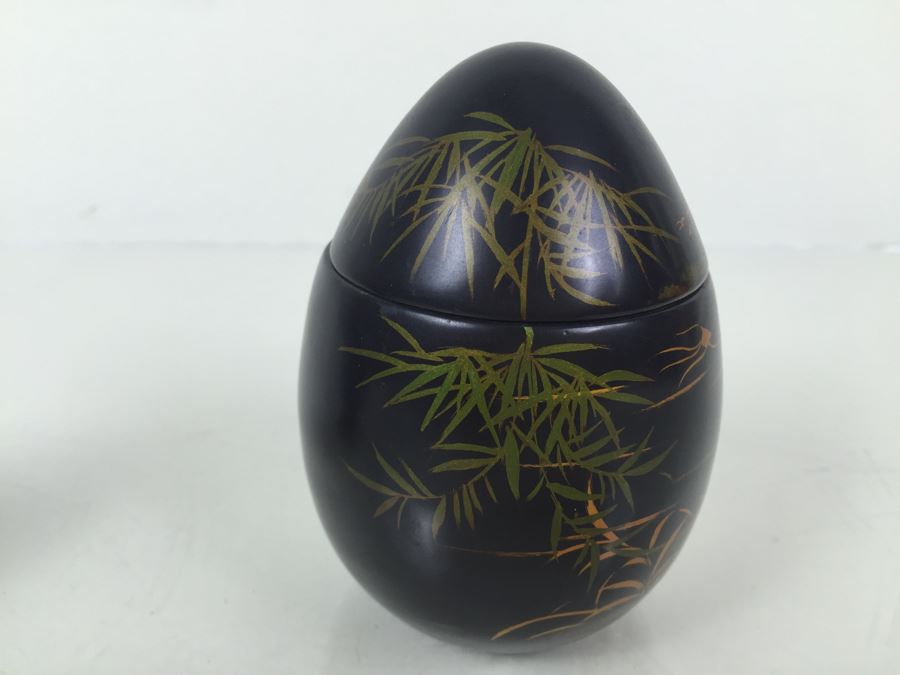 Vintage Evans Egg And Hand Painted Lacquer Egg [Photo 9]