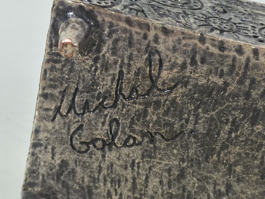 Michal Golan Abalone, Amethyst, Garnet Decorative Box [Photo 3]