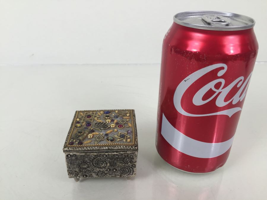 Michal Golan Abalone, Amethyst, Garnet Decorative Box [Photo 4]