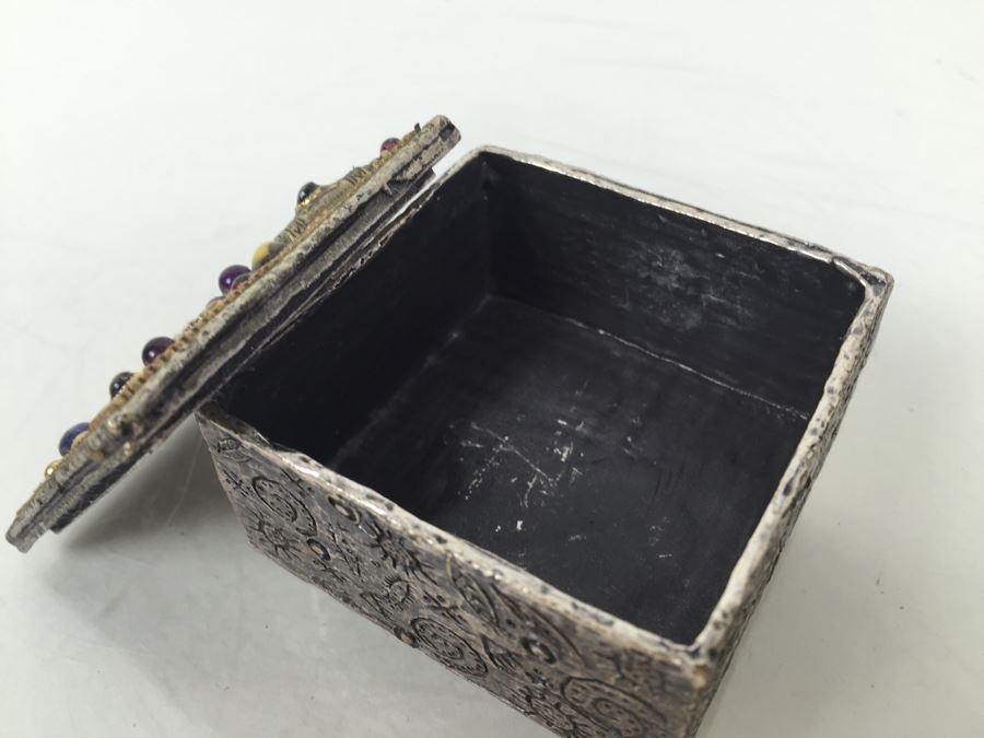 Michal Golan Abalone, Amethyst, Garnet Decorative Box [Photo 8]