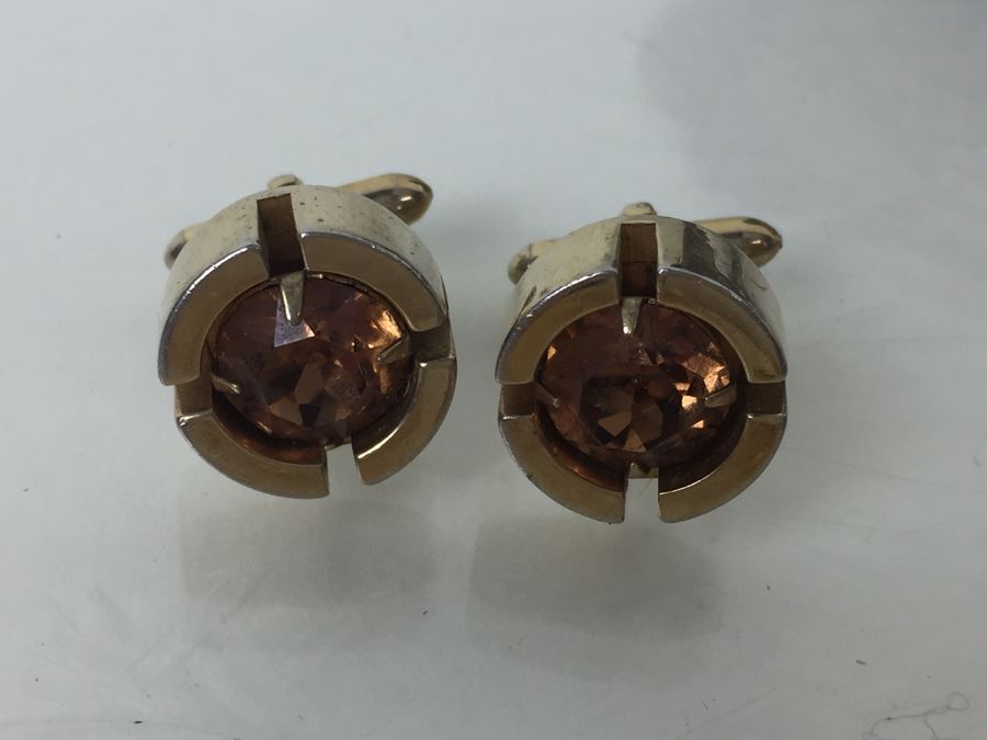 Various Costume Jewelry Including Rings, Cufflinks, Jewelry Box, Gold Tone Pill Box And More [Photo 16]