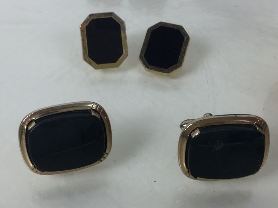 Various Costume Jewelry Including Rings, Cufflinks, Jewelry Box, Gold Tone Pill Box And More [Photo 17]