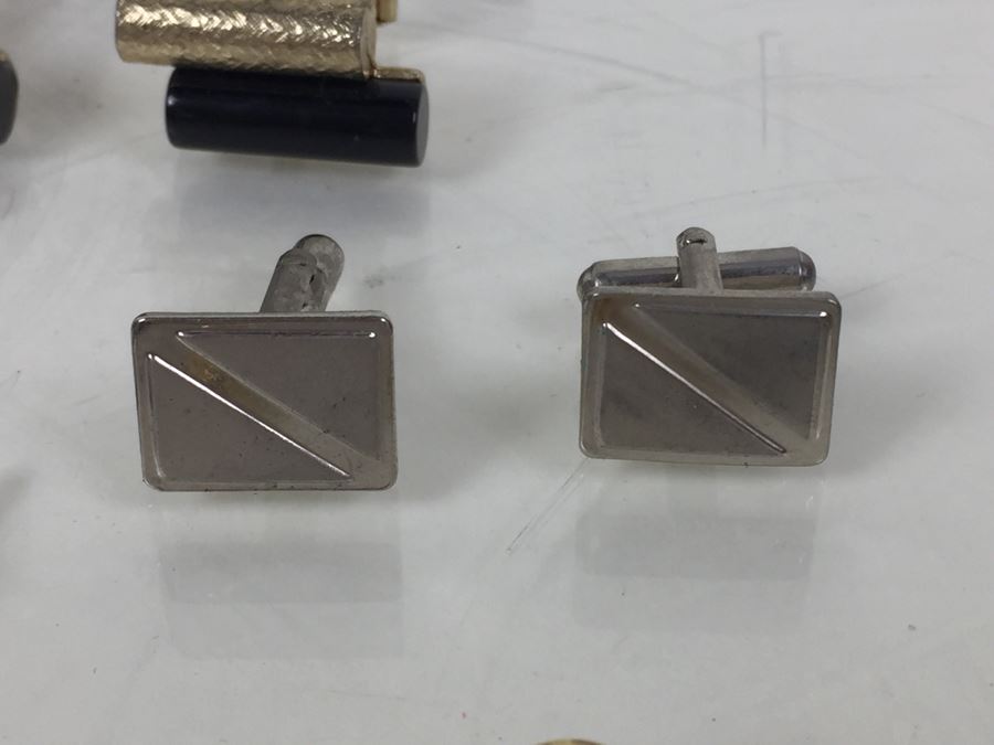 Various Costume Jewelry Including Rings, Cufflinks, Jewelry Box, Gold Tone Pill Box And More [Photo 9]