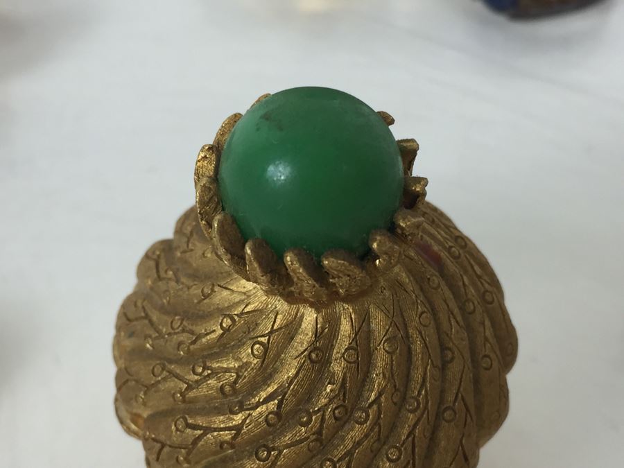 Various Costume Jewelry Including Rings, Cufflinks, Jewelry Box, Gold Tone Pill Box And More [Photo 14]