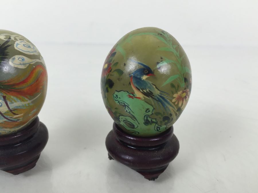 hand painted jade eggs