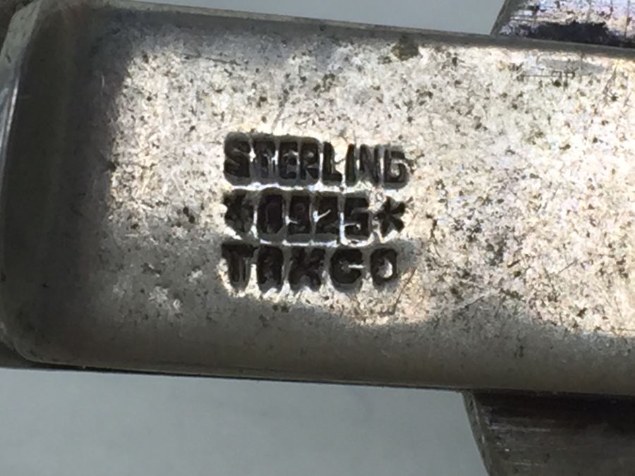 Vintage Sterling Silver Tie Clip And Cufflinks [Photo 6]