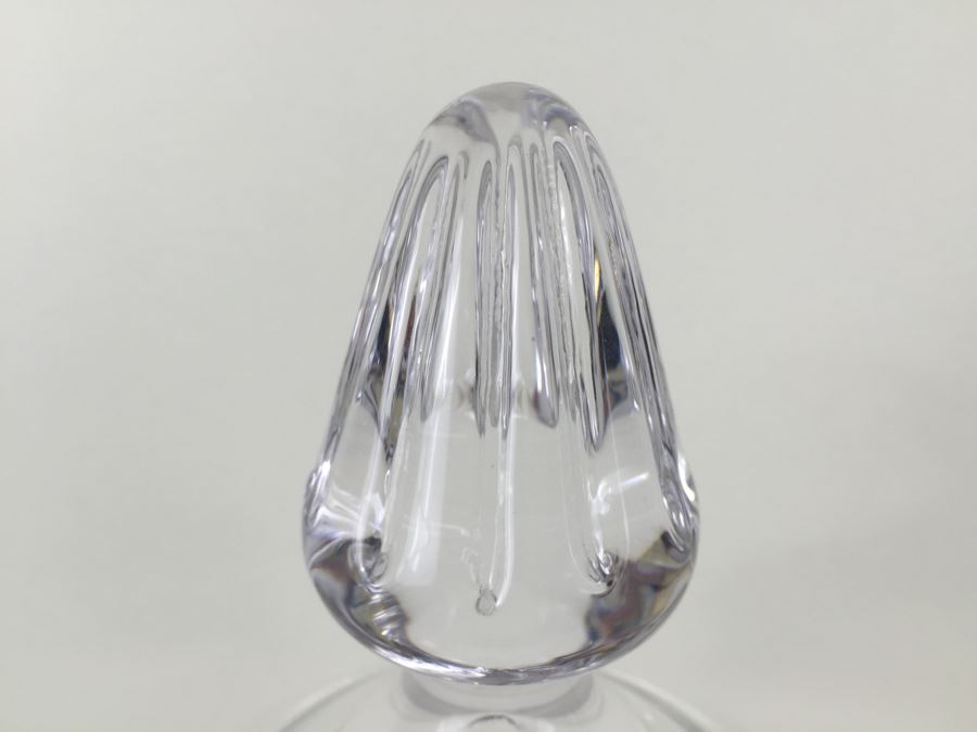 Pair Of Very Tall Footed Glass Vessels With Lids Made In Poland [Photo 10]