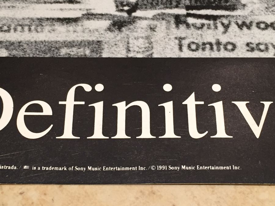 Record Store Promo Poster Clash On Broadway 1991 Sony Music Double Sided [Photo 6]