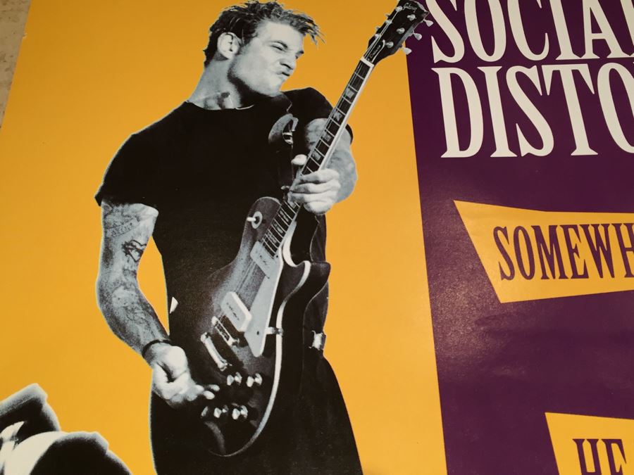 Record Store Promo Poster Social Distortion Somewhere Between Heaven And Hell 1993 Epic Records Double Sided [Photo 2]