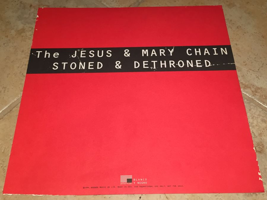 Record Store Promo Poster The Jesus & Mary Chain Stoned & Dethroned 1994 Warner Music UK Double Sided [Photo 2]